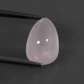 5.14克拉天然粉色粉晶，梨形，12.3×8.2毫米，透明