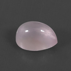 5.14克拉天然粉色粉晶，梨形，12.3×8.2毫米，透明