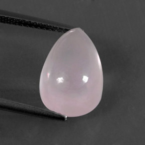 5.93克拉天然粉色粉晶，梨形，13.3×9.1毫米，透明