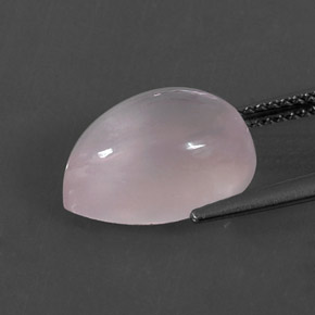 5.93克拉天然粉色粉晶，梨形，13.3×9.1毫米，透明
