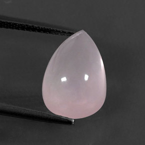 6.10克拉天然粉色粉晶，透明，13.3×9.2毫米，透明/半透明