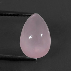 7.74克拉天然粉色粉晶，透明，13.3×9毫米，透明/半透明