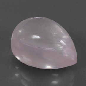 7.04克拉天然粉色粉晶，梨形，13.3×9毫米，透明