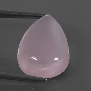 8.11克拉天然粉色粉晶，梨形，16.2×12.3毫米，透明