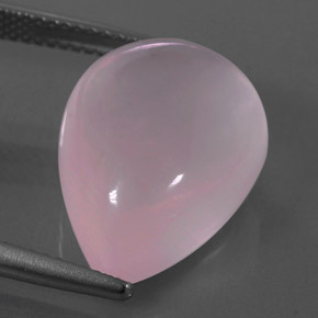 14.63克拉天然粉色粉晶，梨形，18.1×13.1毫米，透明