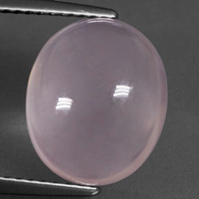 5.71克拉天然粉色粉晶，椭圆形切割，12.4×10.3毫米，透明
