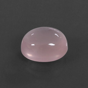 6.41克拉天然粉色粉晶，椭圆形切割，12.3×10.2毫米，透明
