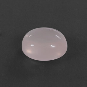 5.50克拉天然粉色粉晶，椭圆形切割，12.3×10.2毫米，透明