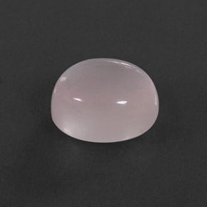 6.70克拉天然粉色粉晶，椭圆形切割，12.1×10.3毫米，透明