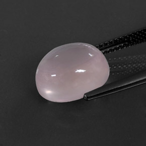 5.82克拉天然粉色粉晶，椭圆形切割，12.1×10.1毫米，透明