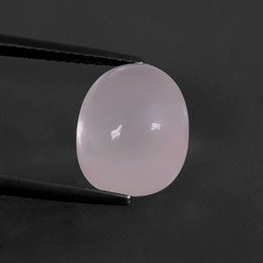 5.59克拉天然粉色粉晶，椭圆形切割，12.1×10毫米，透明