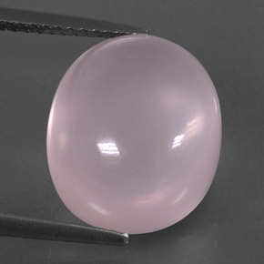 10.08克拉天然粉色粉晶，透明，14.1×11.9毫米，透明/半透明