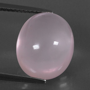 10.34克拉天然粉色粉晶，椭圆形切割，14.1×11.9毫米，透明