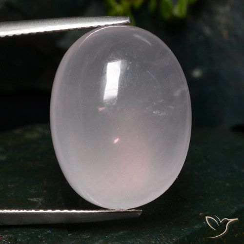 26.04ct 天然 非常浅的玫瑰粉色 芙蓉石, 椭圆形, 半透明