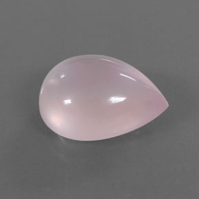 17.53克拉天然粉色粉晶，梨形，19.9×15毫米，透明