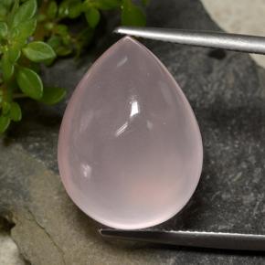 23.27克拉天然粉色粉晶，梨形，20.1×15.1毫米，透明