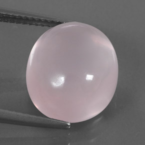 10.40克拉天然粉色粉晶，椭圆形切割，13.9×12.1毫米，透明