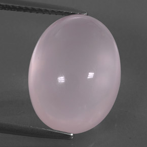 11.02克拉天然粉色粉晶，椭圆形切割，16×12.1毫米，透明