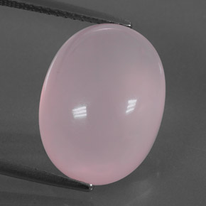13.08克拉天然粉色粉晶，椭圆形切割，16.1×12.1毫米，透明