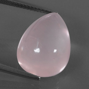 11.22克拉天然粉色粉晶，梨形，16.2×12.2毫米，透明