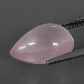 5.27克拉天然粉色粉晶，梨形，13.2×9毫米，透明