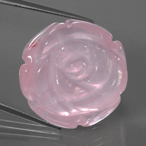 48.03克拉天然粉色粉晶，透明，24.4×24.2毫米，透明/半透明