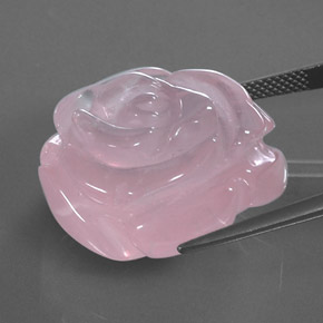 48.03克拉天然粉色粉晶，透明，24.4×24.2毫米，透明/半透明