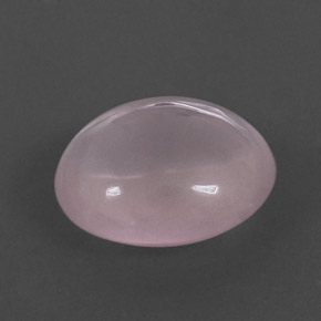 7.12克拉天然粉色粉晶，椭圆形切割，14.3×12.2毫米，透明