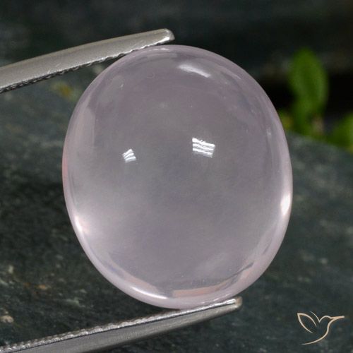 16.96ct 天然 非常浅的粉红色 芙蓉石, 椭圆形, 半透明