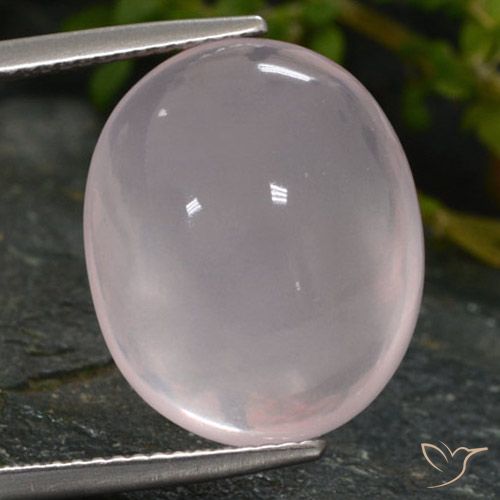 15.67ct 天然 非常浅的粉红色 芙蓉石, 椭圆形, 半透明