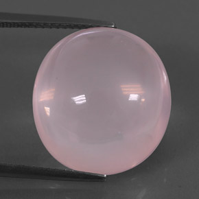 17.96克拉天然粉色粉晶，椭圆形切割，17.2×15.9毫米，透明