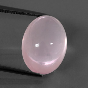 15.03克拉天然粉色粉晶，透明，16.1×12.1毫米，透明/半透明
