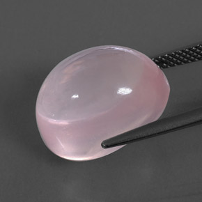 15.03克拉天然粉色粉晶，透明，16.1×12.1毫米，透明/半透明