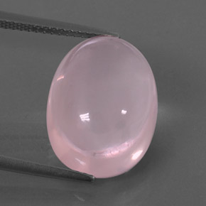 10.87克拉天然粉色粉晶，透明，16.2×12.1毫米，透明/半透明