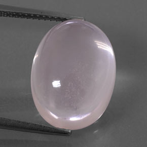 12.86克拉天然粉色粉晶，椭圆形切割，16.1×12毫米，透明