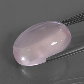 9.98克拉天然粉色粉晶，椭圆形切割，16.2×12.1毫米，透明