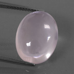 10.77克拉天然粉色粉晶，椭圆形切割，16.2×12.2毫米，透明