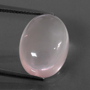 11.47克拉天然粉色粉晶，椭圆形切割，16.1×12.1毫米，透明
