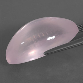 17.37克拉天然粉色粉晶，透明，22.6×12毫米，透明/半透明