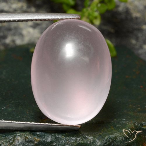 26.89ct 天然 浅淡粉色 芙蓉石, 椭圆形, 透明