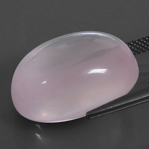 23.63克拉天然芙蓉石，椭圆形切割，透明
