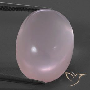 24.88ct 天然 Light Pink  芙蓉石, 椭圆形, 透明