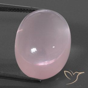 24.85ct 天然 Light Pink  芙蓉石, 椭圆形, 透明