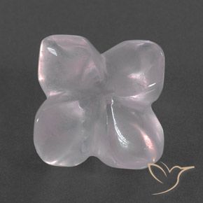 9.66ct 天然 非常浅的粉红色 芙蓉石, 花形切割, 透明/半透明