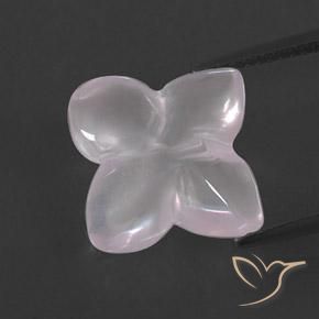 7.25ct 天然 非常浅的粉红色 芙蓉石, 花形切割, 透明/半透明