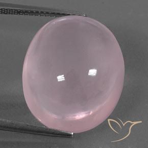 22.65ct 天然 中玫瑰粉 芙蓉石, 椭圆形, 透明