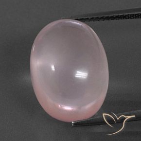 17.78ct 天然 玫瑰粉色 芙蓉石, 椭圆形, 透明