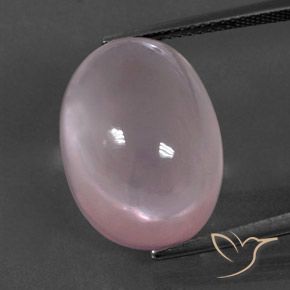18.91ct 天然 珊瑚粉 芙蓉石, 椭圆形, 透明