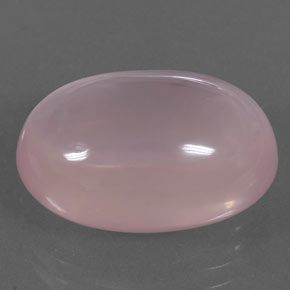 17.86克拉天然粉色粉晶，椭圆形切割，19.3×13.7毫米，透明