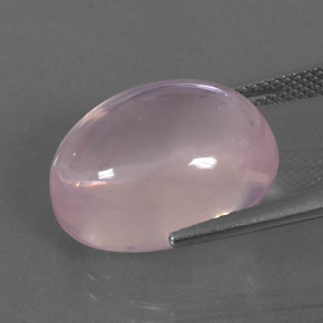 16.43克拉天然粉色粉晶，椭圆形切割，17.5×13.8毫米，透明
